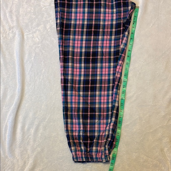 Victoria’s Secret Woman’s Plaid Pajama Lounge Pants w/pockets - Pink and Blue - Picture 4 of 6